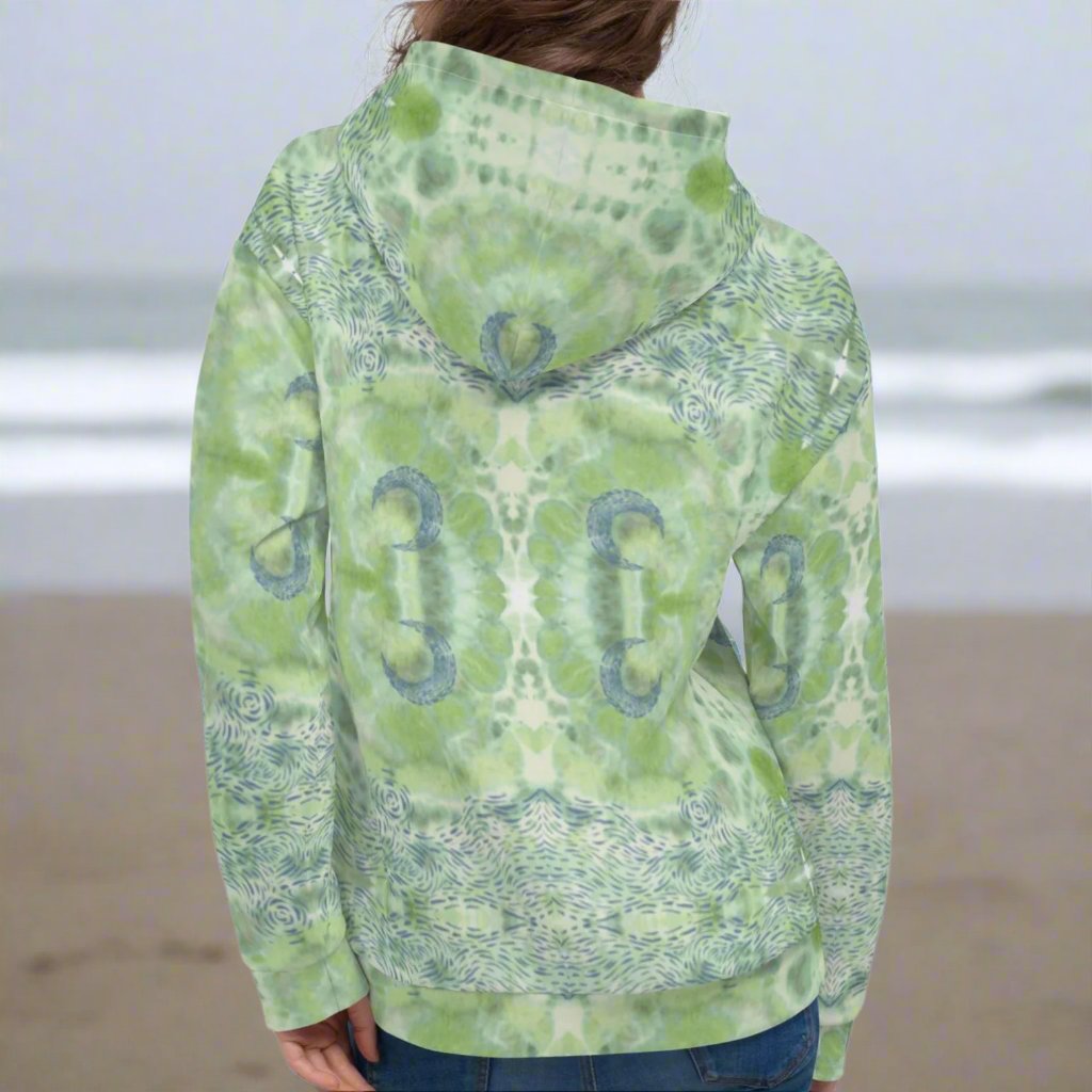 Sage Fog Lunar Tide Beach Hoodie Cozy Sweatshirt