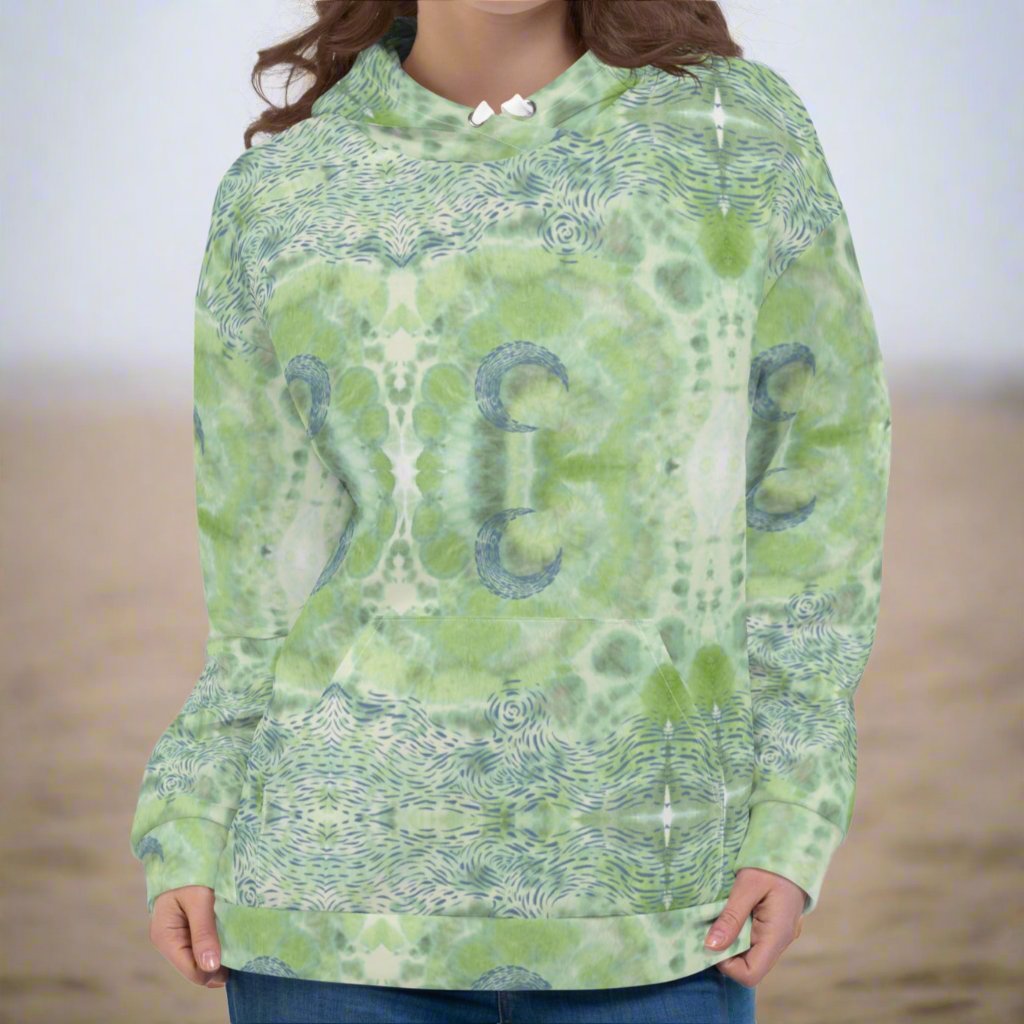 Sage Fog Lunar Tide Beach Hoodie Cozy Sweatshirt